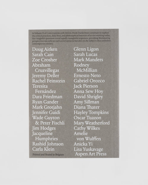 Conversations with Artists — Volume II